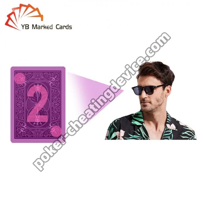 Bicycle Luminous Marked Cards – Large Character Gray For Playing Card Glasses