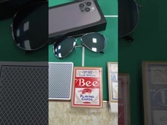 マスター・ポーカーゲーム,マークされたカード検出のための目に見えないインクグラス