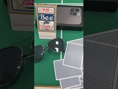 コパグ 1546 100% プラスチック プロの赤外線 チートカード ブルー/レッド デックセット