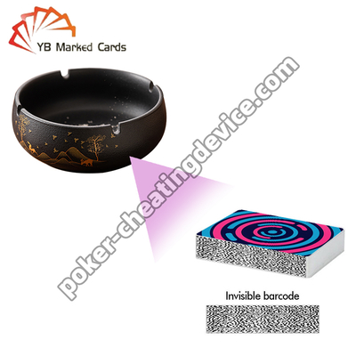 ポーカーアナライザー用隠しスキャナー付き灰皿、バーコード検出