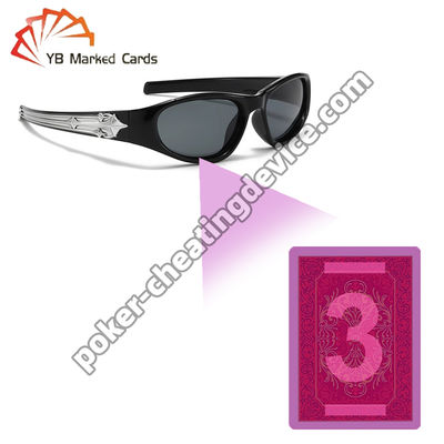 X線サングラスは,先端のポーカー・チート・グラスで 隠された痕跡を見る