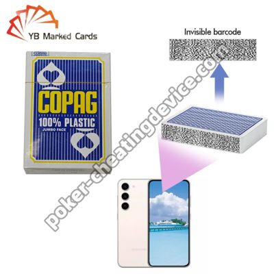 Copag 100% Plastic Barcode Poker Cards For Phone Poker Analyzer