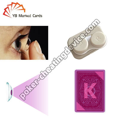 標識付きカード 目に見えないインクで標識されたカード用コンタクトレンズ