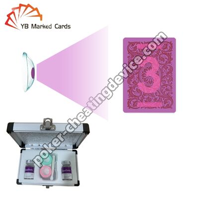 赤外線マーカーカード用ルミナスインクコンタクトレンズ