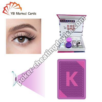 標識カード 目に見えないインクで標識されたカードのためのコンタクトレンズ