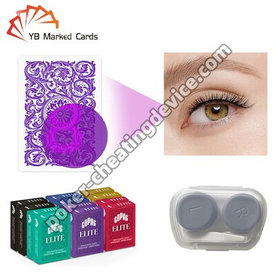 標識付きカード 目に見えないインクで標識されたカード用コンタクトレンズ