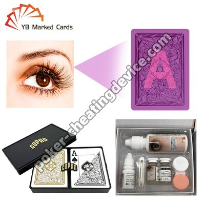 ポーカーのコスティング コンタクトレンズ 赤外線マークカード