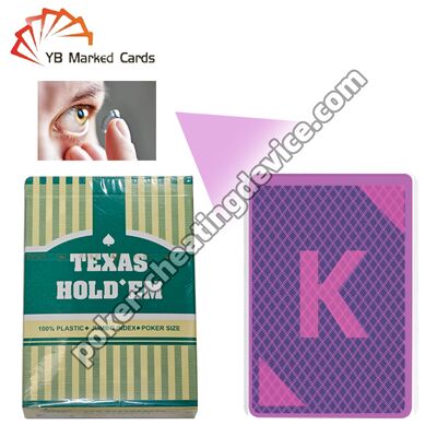 テックス・ホールデムの赤外線カードは 浮気のためにマークされています