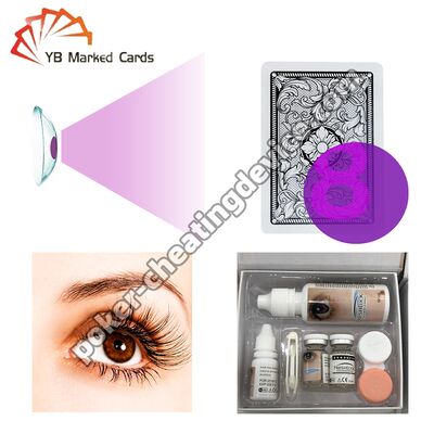 マークされたカードを見るためのX線コンタクトレンズ